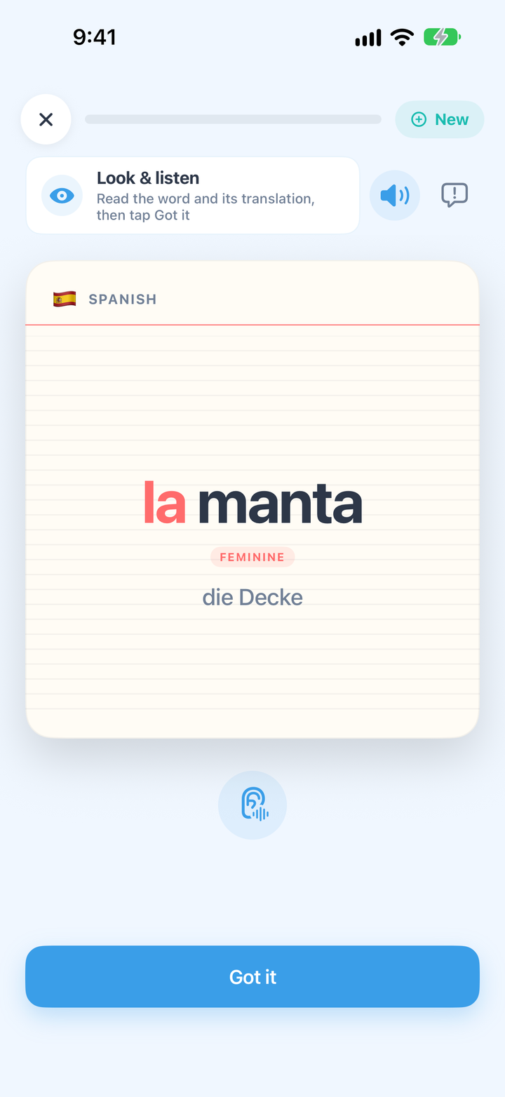 la manta statt nur manta