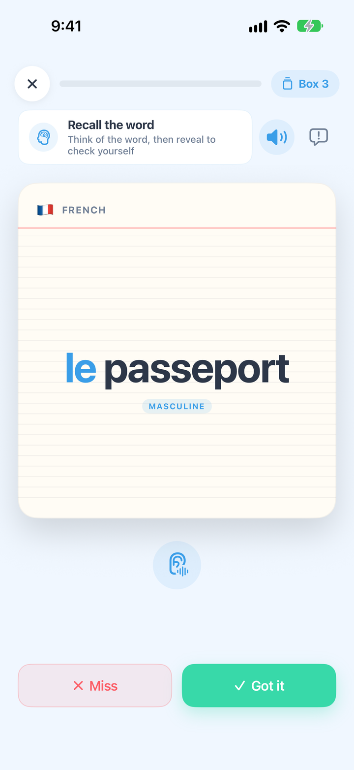 Recall it: Passport, revealed as le passeport